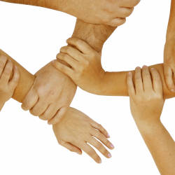An image of helping hands illustrating the use of interim payments in a brain injury compensation claim