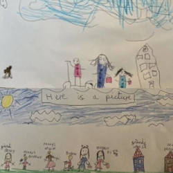 A selection of received competition entries for Road Safety Week 2022