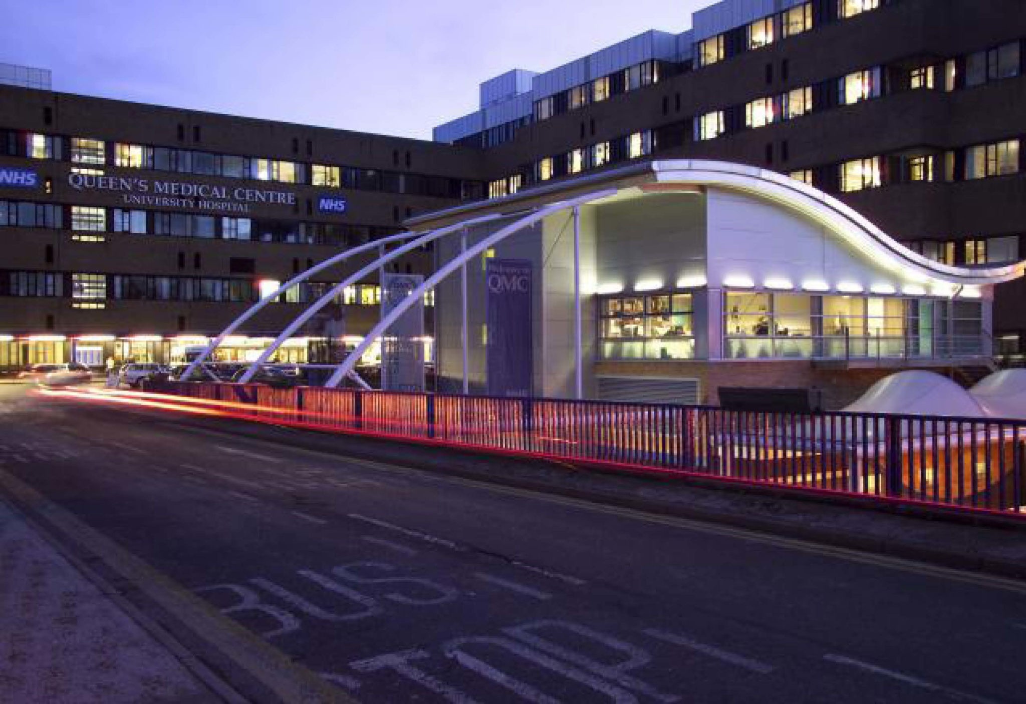 A photograph of Nottingham University Hospital
